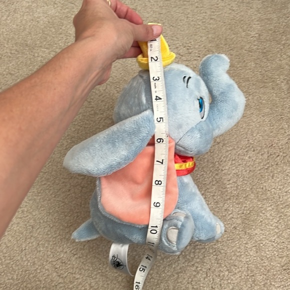 Authentic Disney Parks 10" Dumbo Plush Elephant with Hat Stuffed‎ Animal T - Picture 6 of 6